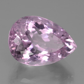 Kunzite naturale rosa da 15,96 ct, taglio a pera, VVS