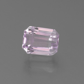 Kunzite naturale rosa da 2,21 ct, taglio smeraldo, VS