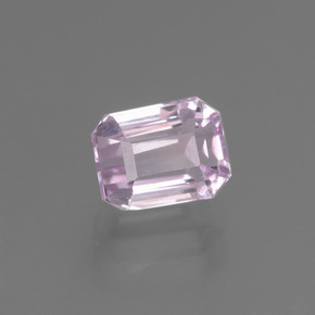 Kunzite naturale rosa da 2,21 ct, taglio smeraldo, VS