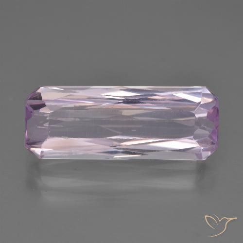 Kunzite Viola molto chiaro naturale da 7.12 ct, Ottagonale / Taglio smeraldo, VS