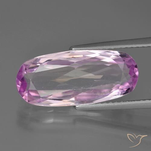 Kunzite naturale porpora da 7,41 ct, taglio ovale, VS