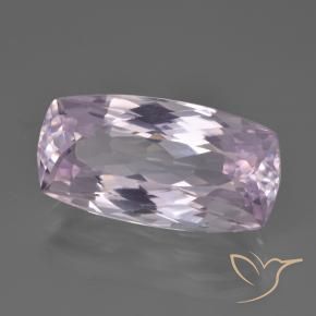 Kunzite Viola molto chiaro naturale da 12.48 ct, Cuscino, VVS-VS