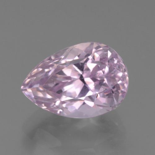 Kunzite naturale rosa da 7,27 ct, taglio a pera, VS