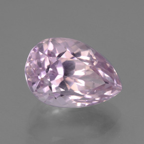 Kunzite naturale rosa da 7,27 ct, taglio a pera, VS