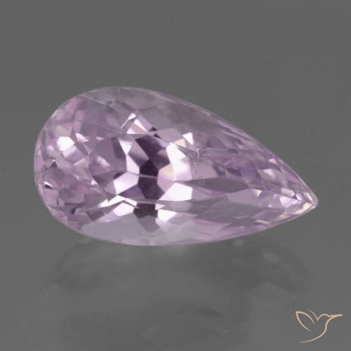 9.99ct Naturale Rosa viola chiaro Kunzite, Forma a pera, VS