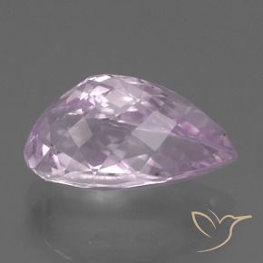 Kunzite Rosa viola chiaro naturale da 9.99 ct, Forma a pera, VS