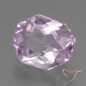 Kunzite Viola lilla molto chiaro naturale da 10.15 ct, Ottagonale / Taglio smeraldo, VS
