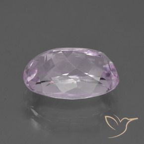 Kunzite Viola rosato molto chiaro naturale da 7.01 ct, Ovale, VVS-VS