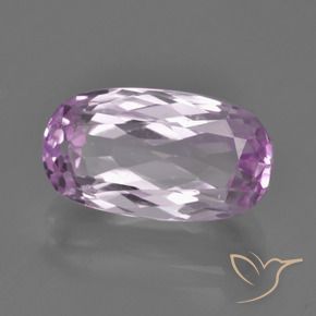 Kunzite Viola lilla molto chiaro naturale da 7.80 ct, Ovale, VVS-VS