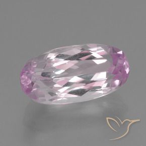 Kunzite Viola molto chiaro naturale da 5.92 ct, Ovale, VVS-VS