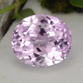 Kunzite naturale rosa da 16,66 ct, taglio ovale, VVS