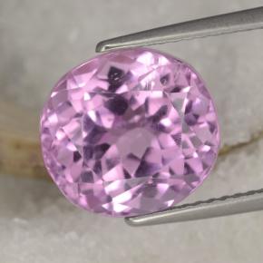 Kunzite naturale rosa da 8,19 ct, taglio ovale, VS