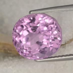 Kunzite naturale rosa da 8,19 ct, taglio ovale, VS