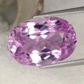 Kunzite Rosa naturale da 8.26 ct, Taglio ovale, VVS-VS