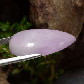 Kunzite Rosa violetto naturale da 21.64 ct, Forma a pera, Traslucido
