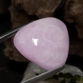 Kunzite rosa porpora reale naturale da 17,67 ct, trillion, traslucido