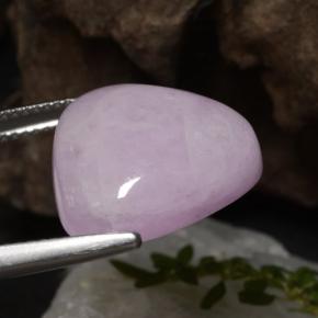 Kunzite rosa porpora reale naturale da 17,67 ct, trillion, traslucido