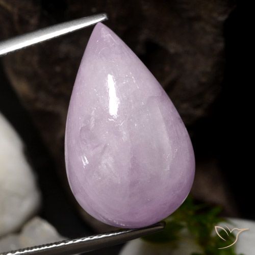 18.29ct Naturale Rosa medio-chiaro Kunzite, Forma a pera, Traslucido