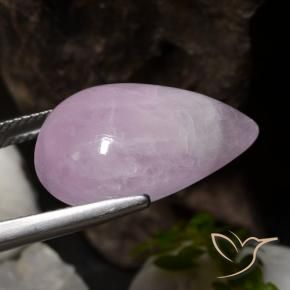 Kunzite Rosa medio-chiaro naturale da 18.29 ct, Forma a pera, Traslucido
