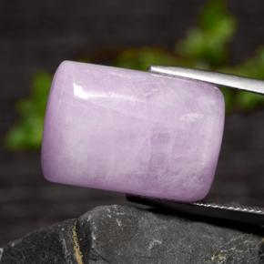 Kunzite naturale viola da 24,87 ct, taglio a cuscino, traslucido