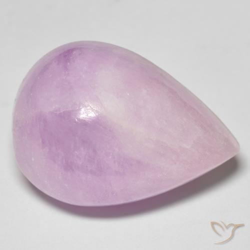 35.03ct Naturale Rosa viola Kunzite, Forma a pera, Traslucido