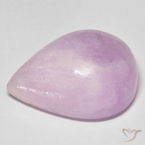 Kunzite Rosa viola naturale da 35.03 ct, Forma a pera, Traslucido