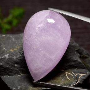 Kunzite Viola chiaro naturale da 35.01 ct, Forma a pera, Traslucido