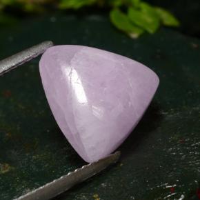 Kunzite naturale rosa da 6,76 ct, trillion, traslucido