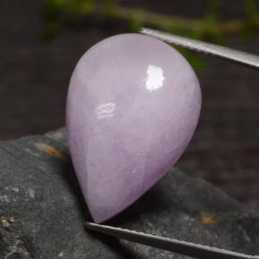 Kunzite naturale viola da 18,18 ct, taglio a pera, traslucido