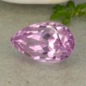 Kunzite Rosa naturale da 8.88 ct, Forma a pera, VVS-VS