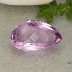 Kunzite Rosa naturale da 8.88 ct, Forma a pera, VVS-VS