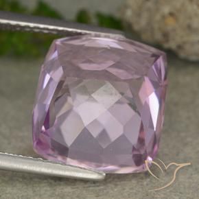Kunzite Viola Rosato Chiaro Viola naturale da 11.22 ct, Cuscino, VS