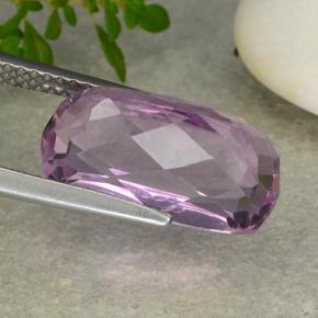 Kunzite naturale rosa da 8,48 ct, taglio a cuscino, VVS-VS