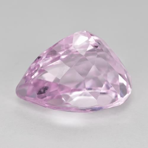 Kunzite Rosa medio naturale da 11.76 ct, Forma a pera, VS