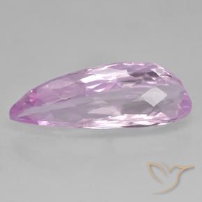 Kunzite Viola Rosato Chiaro Viola naturale da 19.57 ct, Forma a pera, VVS-VS