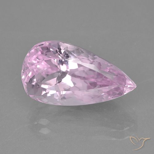9.81ct Naturale Tono rosa ciliegia Kunzite, Forma a pera, VS