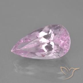 Kunzite Tono rosa ciliegia naturale da 9.81 ct, Forma a pera, VS