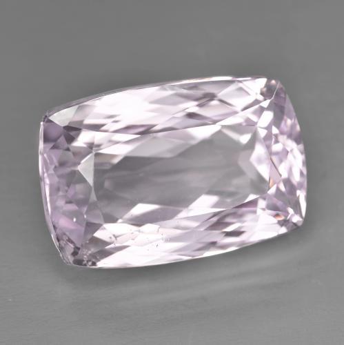 Kunzite naturale rosa da 19,54 ct, taglio a cuscino, VS