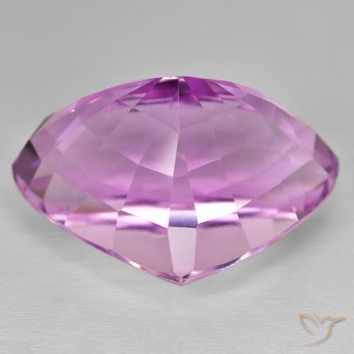 Kunzite Viola Rosato Viola naturale da 45.90 ct, Forma a pera, VVS-VS