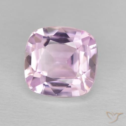 Kunzite Lilla chiaro naturale da 3.39 ct, Cuscino, VVS-VS