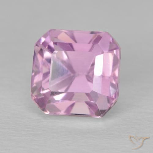 Kunzite Viola chiaro naturale da 3.30 ct, Ottagonale / Taglio smeraldo, VVS-VS