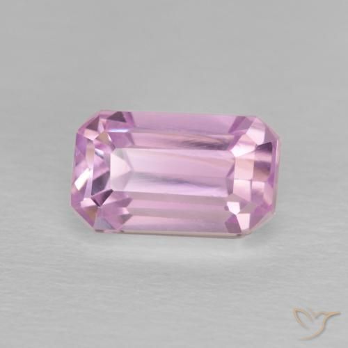 Kunzite Rosa Viola naturale da 2.81 ct, Ottagonale / Taglio smeraldo, VVS