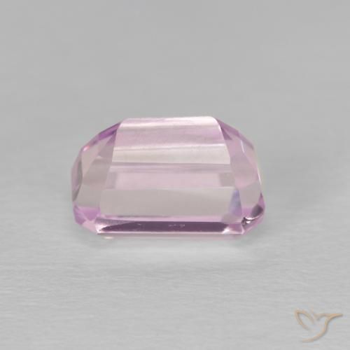 Kunzite Rosa Viola naturale da 2.81 ct, Ottagonale / Taglio smeraldo, VVS