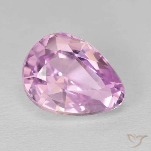 Kunzite Lilla naturale da 7.36 ct, Forma a pera, VVS