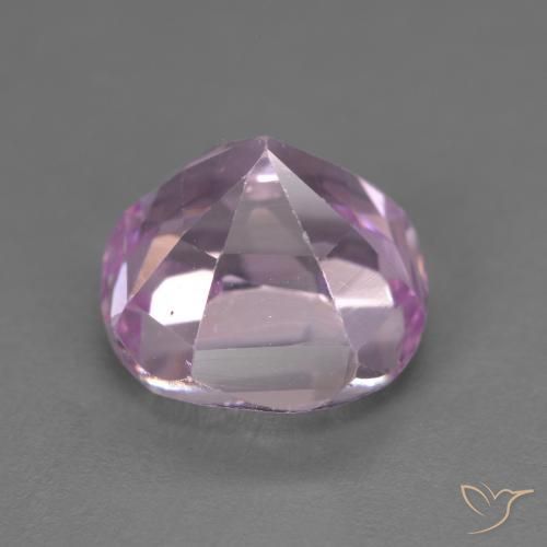 Kunzite Medium Light-Purple naturale da 4.37 ct, Cuscino, VVS-VS