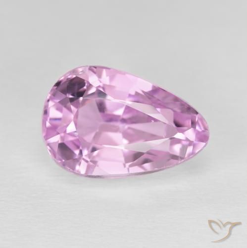 Kunzite Viola medio naturale da 10.13 ct, Forma a pera, VVS-VS