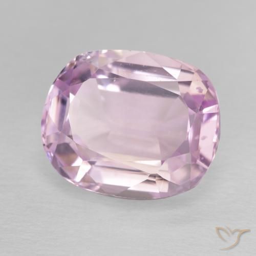 Kunzite Lilla chiaro naturale da 6.96 ct, Cuscino, VVS-VS
