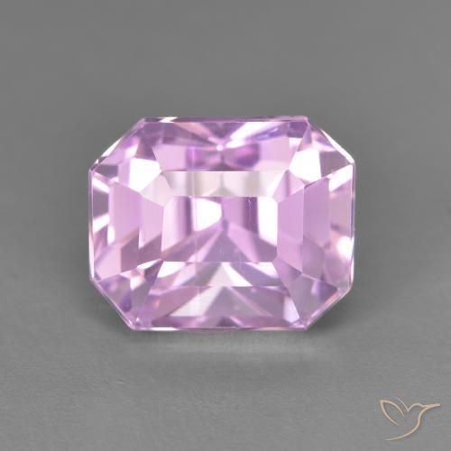 6.62ct Naturale Viola Rosato Chiaro Viola Kunzite, Taglio smeraldo, VVS-VS