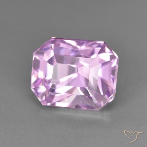 Kunzite Viola Rosato Chiaro Viola naturale da 6.62 ct, Ottagonale / Taglio smeraldo, VVS-VS