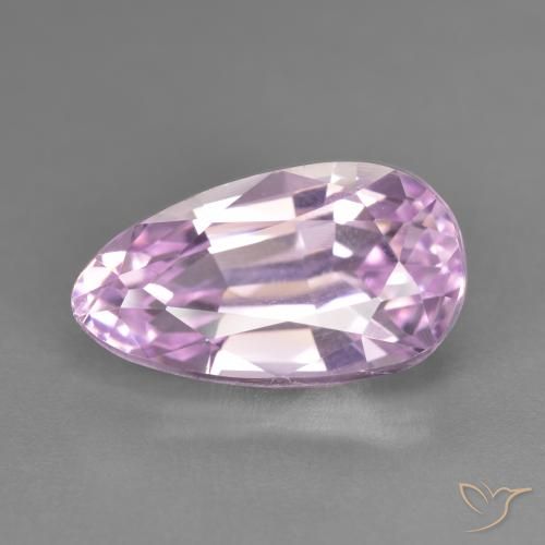 7.85ct Naturale Rosa viola chiaro Kunzite, Forma a pera, VVS